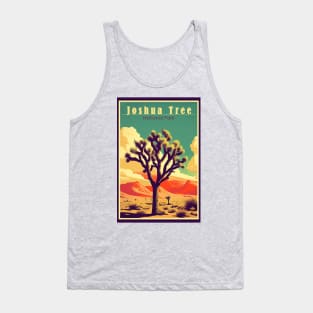 Joshua Tree National Park Vintage Travel Poster Tank Top